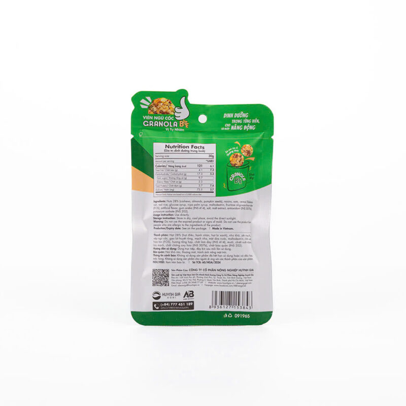 Túi ngũ Cốc Granola Bite 30g Dạng Viên - Hình ảnh 2