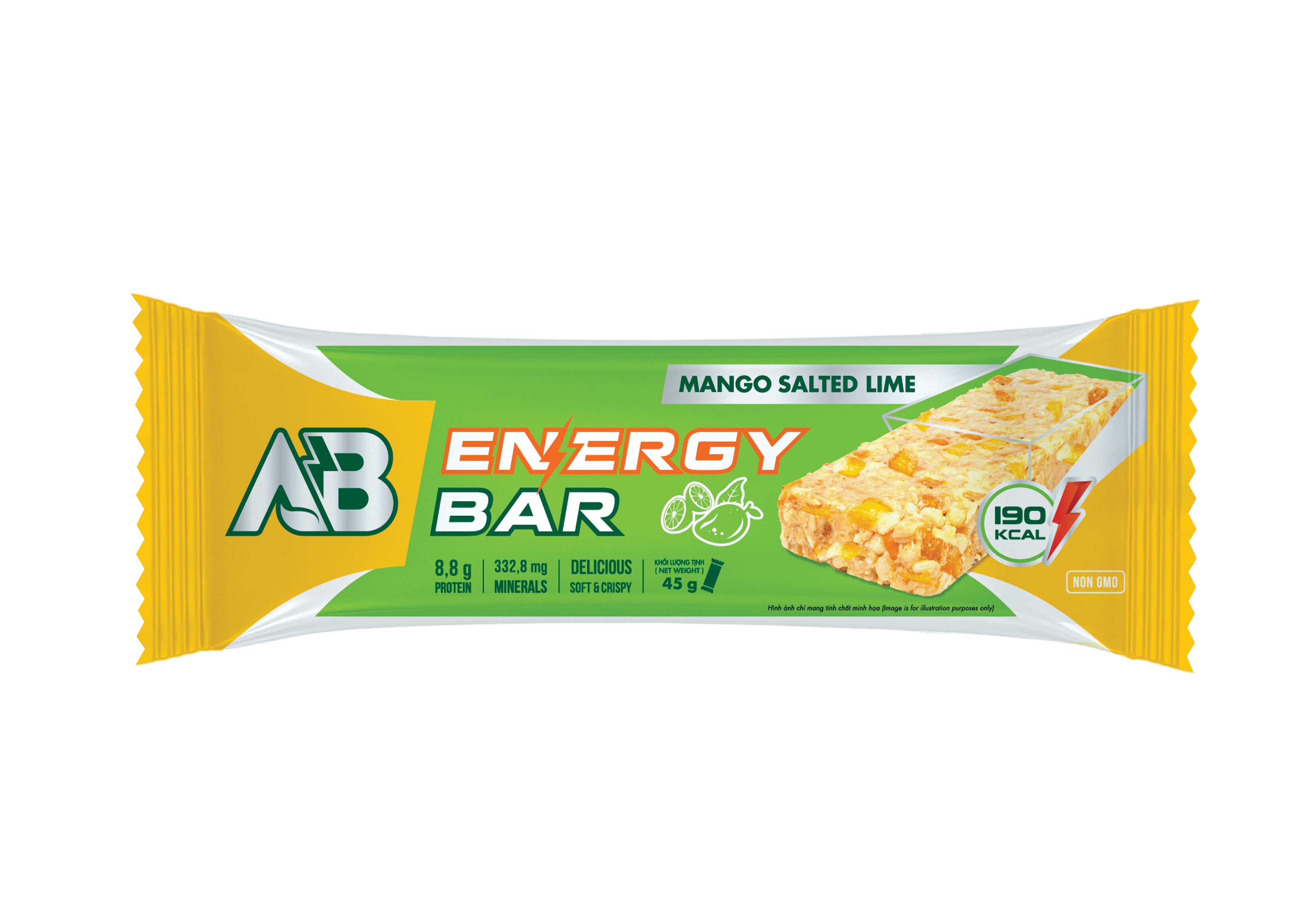 AB ENERGY BAR XOÀI CHANH MUỐI 45G